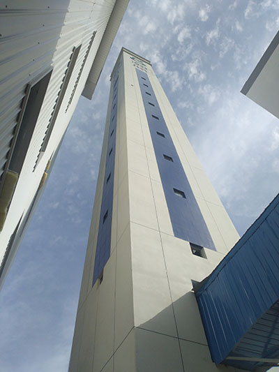 海阳生活垃圾无害化处理焚烧发电项目烟囱外墙装饰