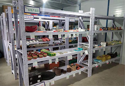 河北玉田热电联产项目材料库区摆放