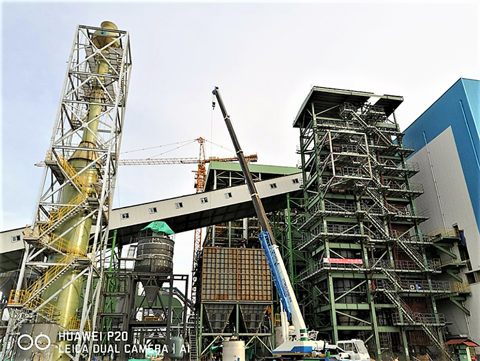 越南正隆平阳造纸责任有限公司CLVP 1号废渣炉安装工程